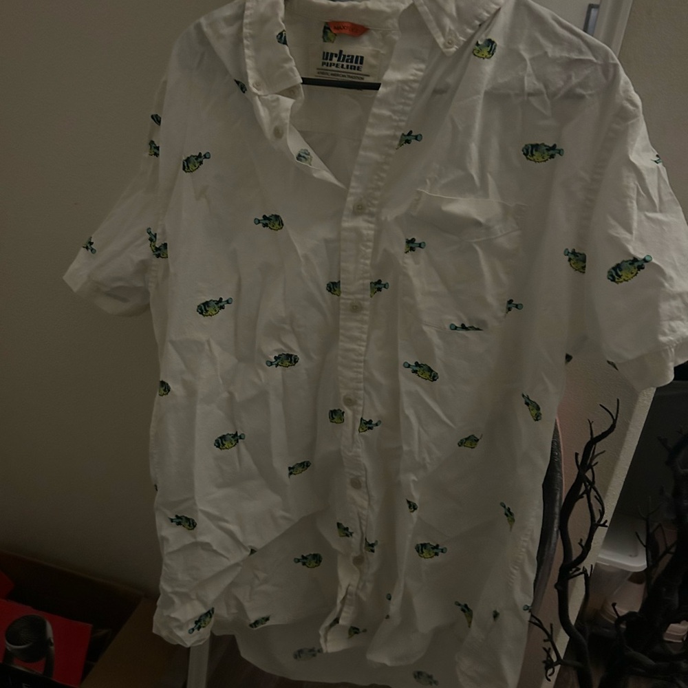 Mens Button Up Top